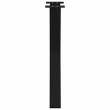 Dining Table Legs X-Shaped 2 pcs Black 60x(72-73) cm Steel - Rear View
