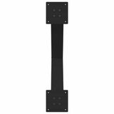Dining Table Legs X-Shaped 2 pcs Black 70x(72-73) cm Steel