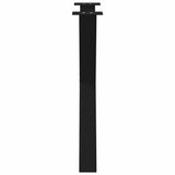 Dining Table Legs X-Shaped 2 pcs Black 80x(72-73) cm Steel - Rear View