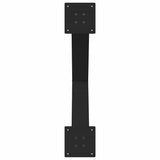 Dining Table Legs X-Shaped 2 pcs Black 80x(72-73) cm Steel - Close-Up Angle