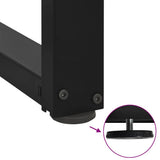 Dining Table Legs T-Shaped 2 pcs Black 60x35x(72-73) cm Steel