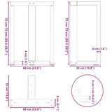 Dining Table Legs T-Shaped 2 pcs Black 60x35x(72-73) cm Steel - Extra Image