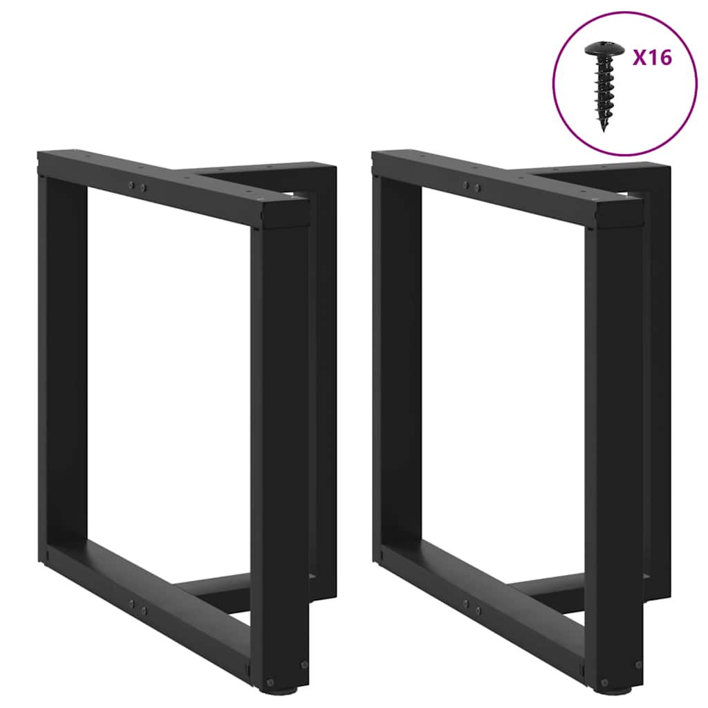 Dining Table Legs T-Shaped? pcs Black 70x35x(72-73) cm Steel