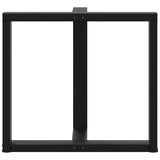 Dining Table Legs T-Shaped? pcs Black 80x35x(72-73) cm Steel