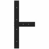 Dining Table Legs T-Shaped? pcs Black 80x35x(72-73) cm Steel