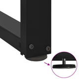 Dining Table Legs T-Shaped? pcs Black 80x35x(72-73) cm Steel