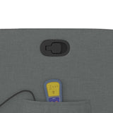 Massage Recliner Chair Dark Grey Fabric - Extra Image