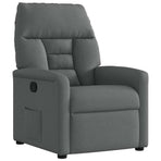 Recliner Chair Dark Grey Fabric