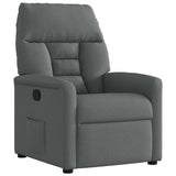 Recliner Chair Dark Grey Fabric