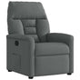 Recliner Chair Dark Grey Fabric