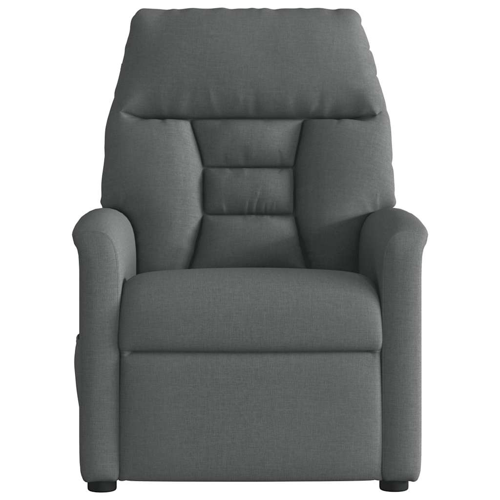 Recliner Chair Dark Grey Fabric