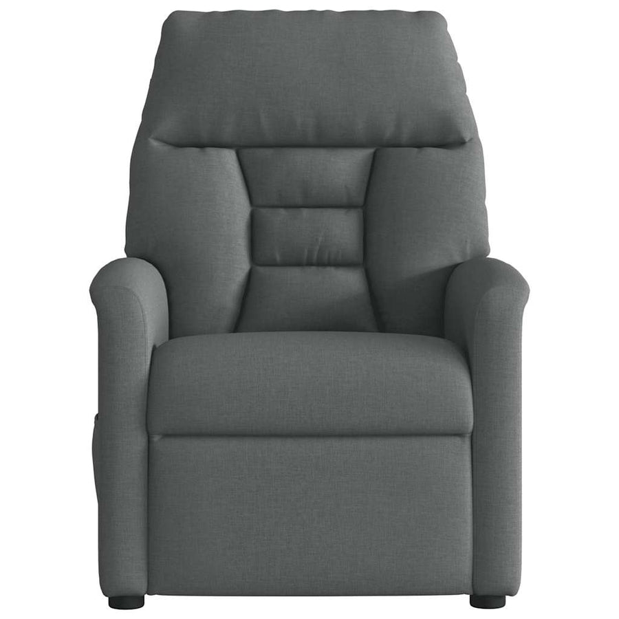 Recliner Chair Dark Grey Fabric