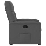 Recliner Chair Dark Grey Fabric - Top-Down View