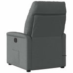 Recliner Chair Dark Grey Fabric