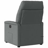 Recliner Chair Dark Grey Fabric - 45-Degree Angle