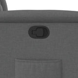 Recliner Chair Dark Grey Fabric