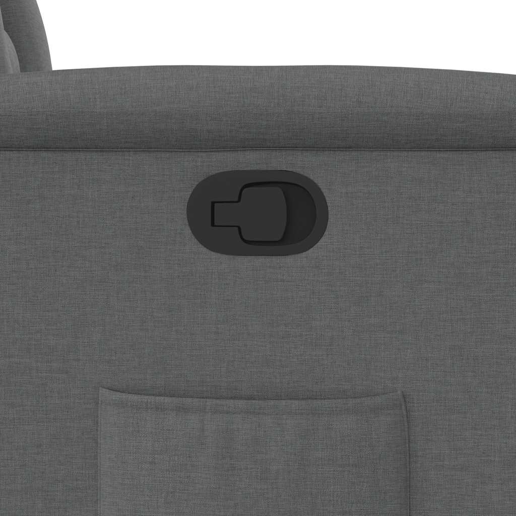 Recliner Chair Dark Grey Fabric