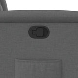 Recliner Chair Dark Grey Fabric - Extra Image