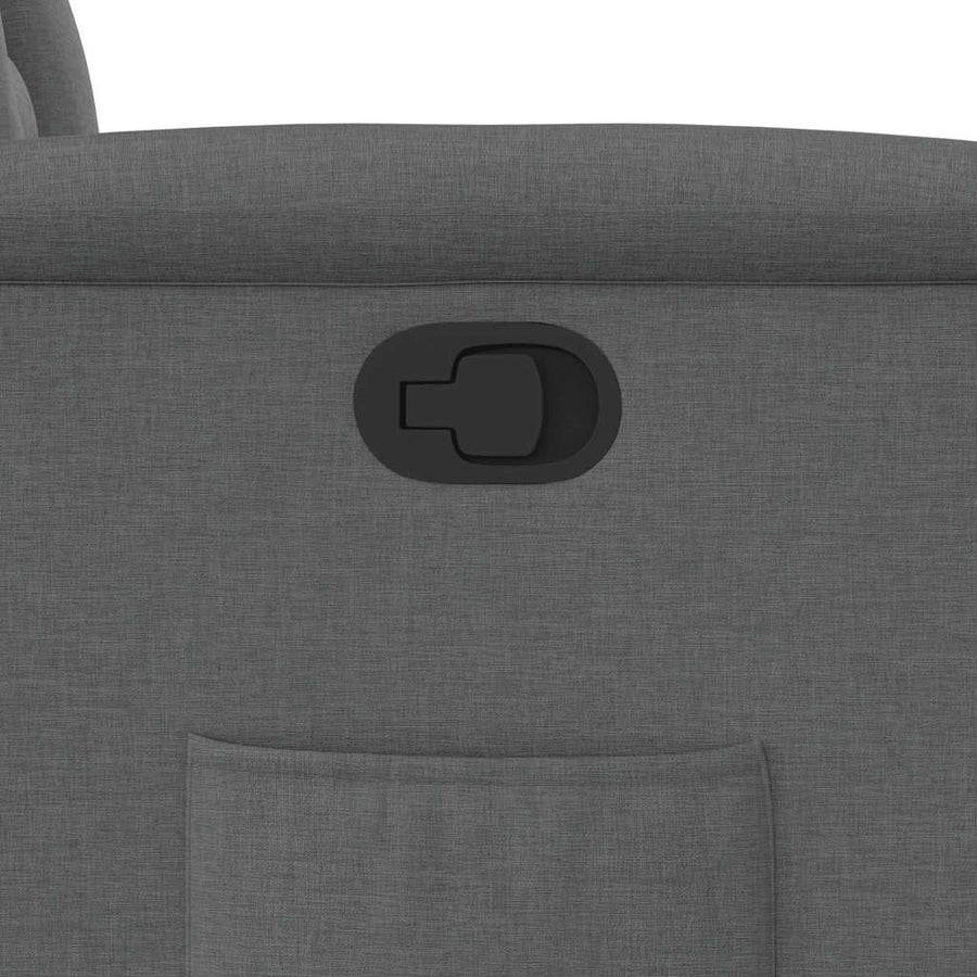 Recliner Chair Dark Grey Fabric
