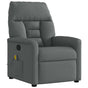 Massage Recliner Chair Dark Grey Fabric