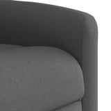 Massage Recliner Chair Dark Grey Fabric