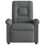 Massage Recliner Chair Dark Grey Fabric