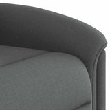 Massage Recliner Chair Dark Grey Fabric - Extra Image