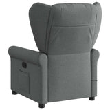 Massage Recliner Chair Dark Grey Fabric - 45-Degree Angle