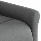 Massage Recliner Chair Dark Grey Fabric