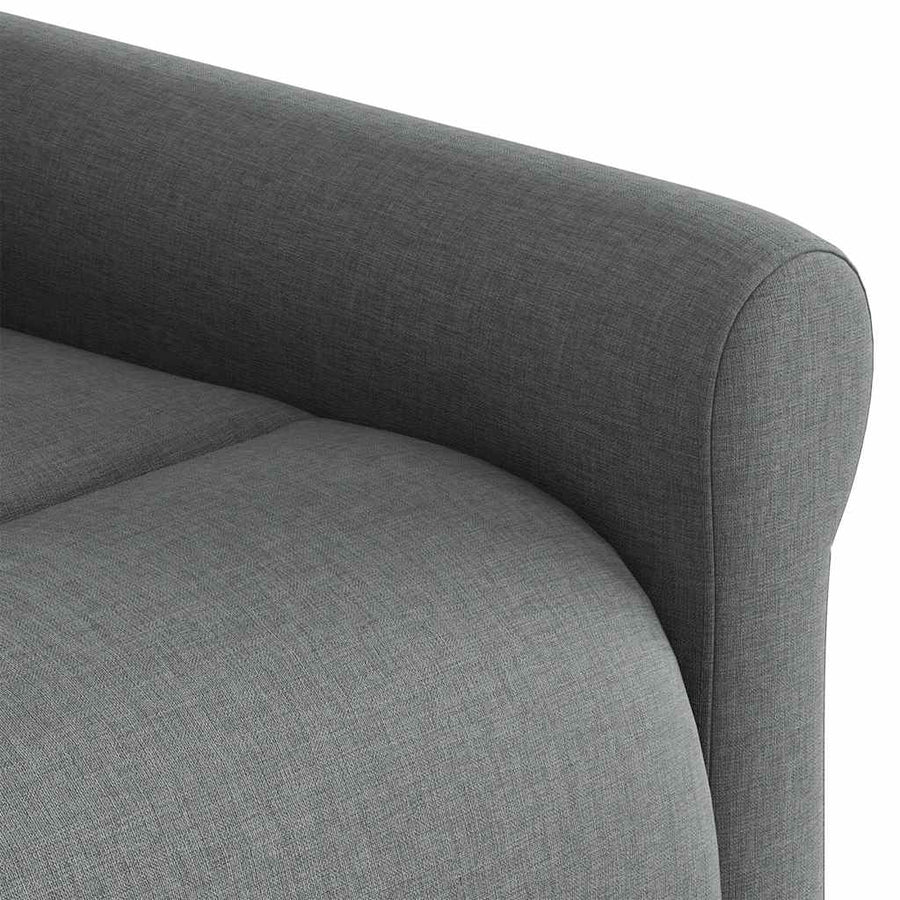 Massage Recliner Chair Dark Grey Fabric