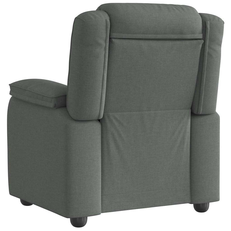 Recliner Chair Dark Grey Fabric