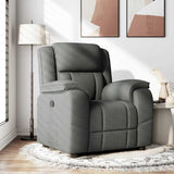 Recliner Chair Dark Grey Fabric