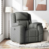 Recliner Chair Dark Grey Fabric