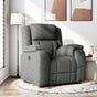 Recliner Chair Dark Grey Fabric