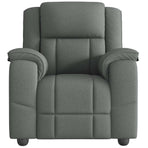 Massage Recliner Chair Dark Grey Fabric