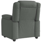 Massage Recliner Chair Dark Grey Fabric