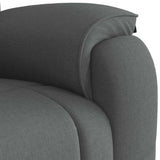 Massage Recliner Chair Dark Grey Fabric