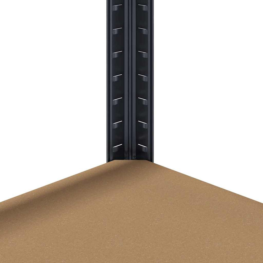 5-Layer Storage Shelves 4 pcs Anthracite Steel&Engineered Wood