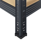 5-Layer Heavy-duty Shelves 3 pcs Anthracite Steel&Engineered Wood - Extra Image