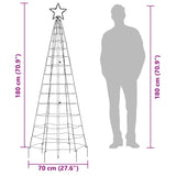 LED Christmas Tree with Spikes 220 LEDs Cold White 180 cm