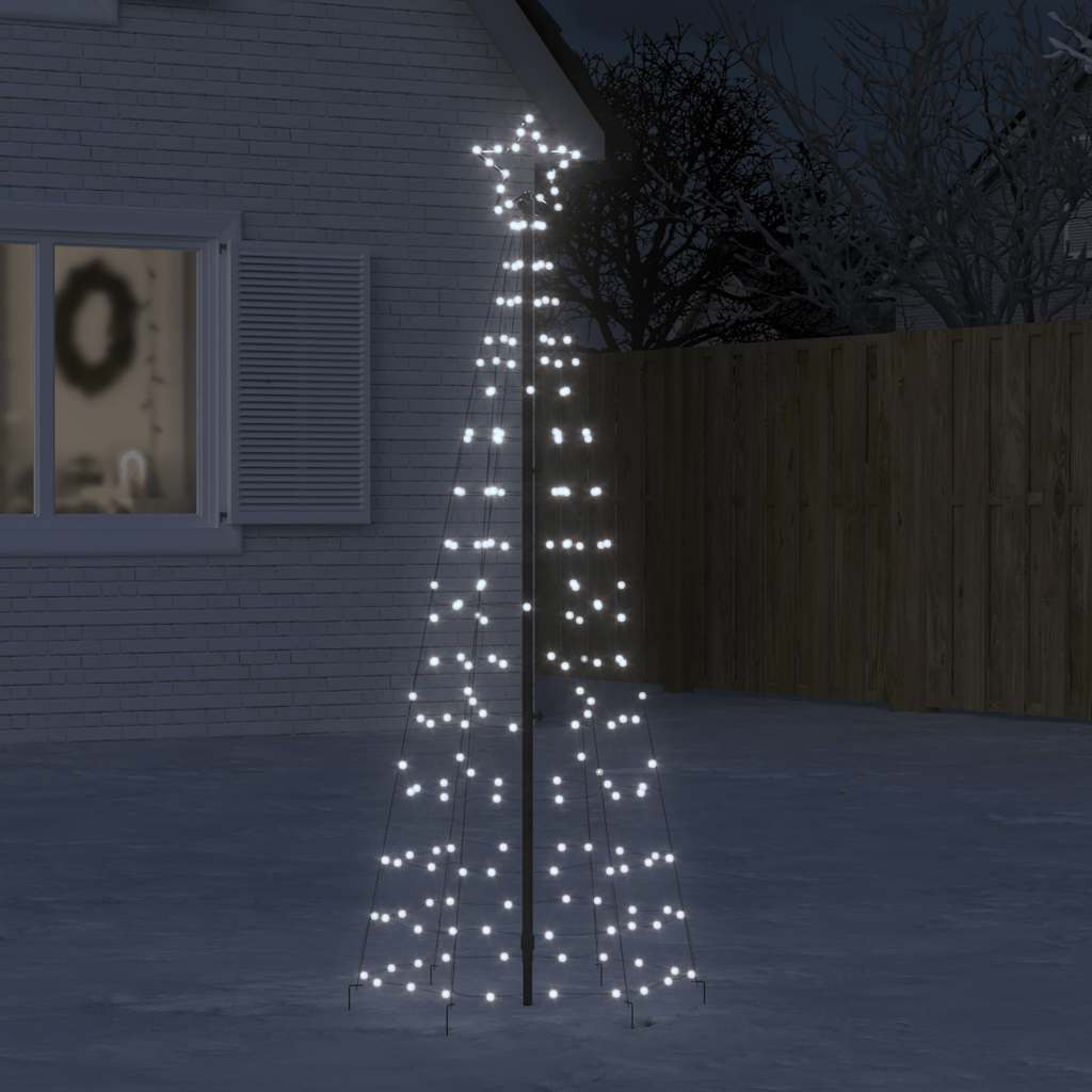 LED Christmas Tree with Spikes 220 LEDs Cold White 180 cm