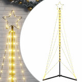 LED Christmas Tree 363 LEDs Warm White 182 cm - Front View