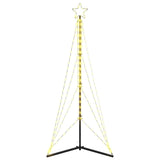 LED Christmas Tree 363 LEDs Warm White 182 cm - Rear View