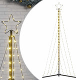 LED Christmas Tree 339 LEDs Warm White 182 cm - Front View