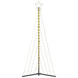 LED Christmas Tree 339 LEDs Warm White 182 cm - Rear View