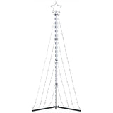LED Christmas Tree 339 LEDs Cold White 182 cm - Rear View