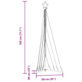 LED Christmas Tree 339 LEDs Cold White 182 cm - Extra Image