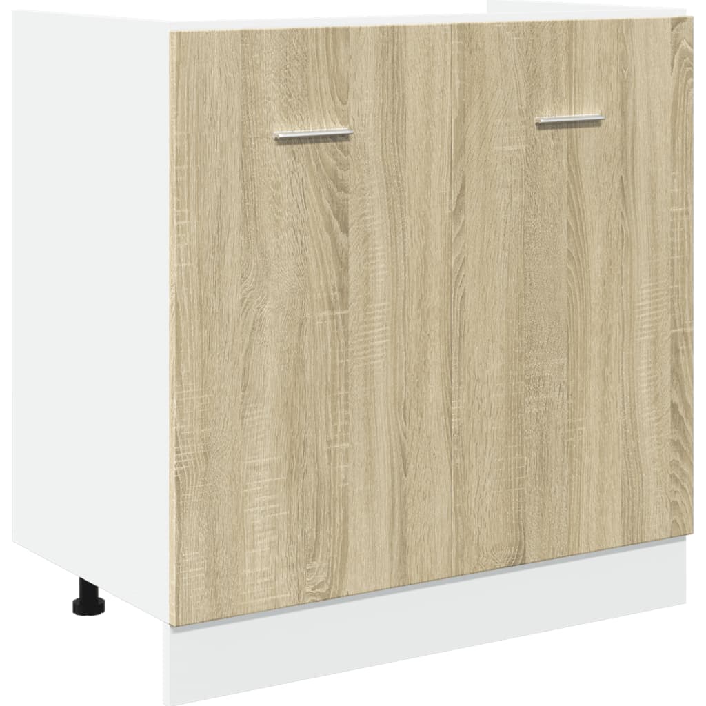 4 Piece Kitchen Cabinet Set Lyon Sonoma Oak Engineered Wood
