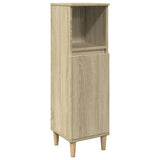 3 Piece Bathroom Furniture Set Sonoma Oak Engineered Wood - Rear View