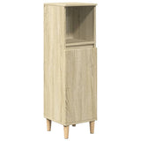 3 Piece Bathroom Furniture Set Sonoma Oak Engineered Wood - Rear View